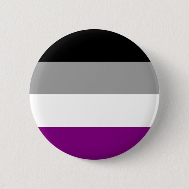 Macaron Rond 5 Cm Bouton Indicateur Ace Asexuel Pride (Devant)