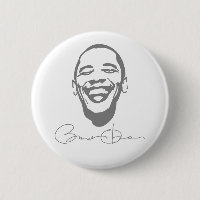 Bouton infectieux de signature de sourire d'Obama