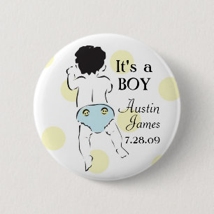 Macaron Rond 5 Cm Bouton inférieur de bébé