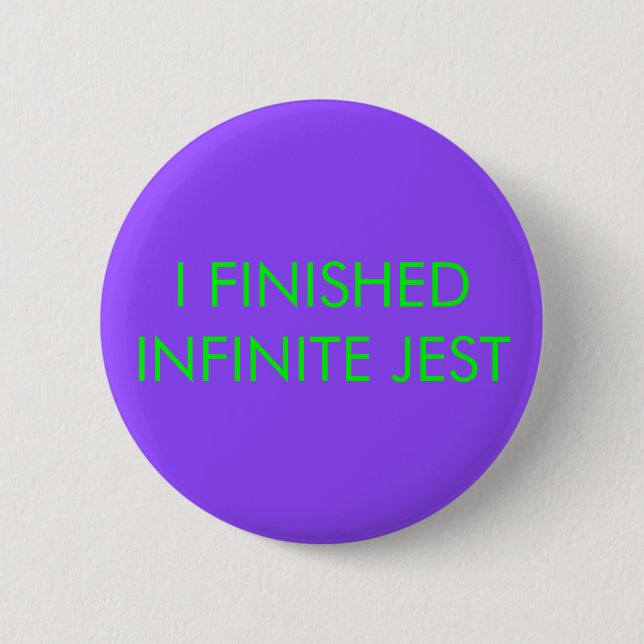Macaron Rond 5 Cm Bouton infini de plaisanterie (Devant)