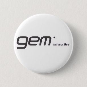 Macaron Rond 5 Cm bouton interactif gem, interactif gem