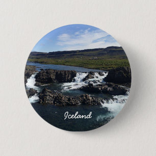 Macaron Rond 5 Cm Bouton Islande