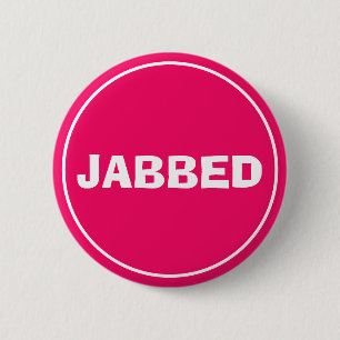 Macaron Rond 5 Cm Bouton Jabbed (rose chaud)