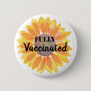 Macaron Rond 5 Cm Bouton J'ai été vacciné