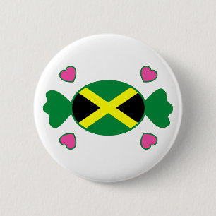 Macaron Rond 5 Cm Bouton jamaïcain doux