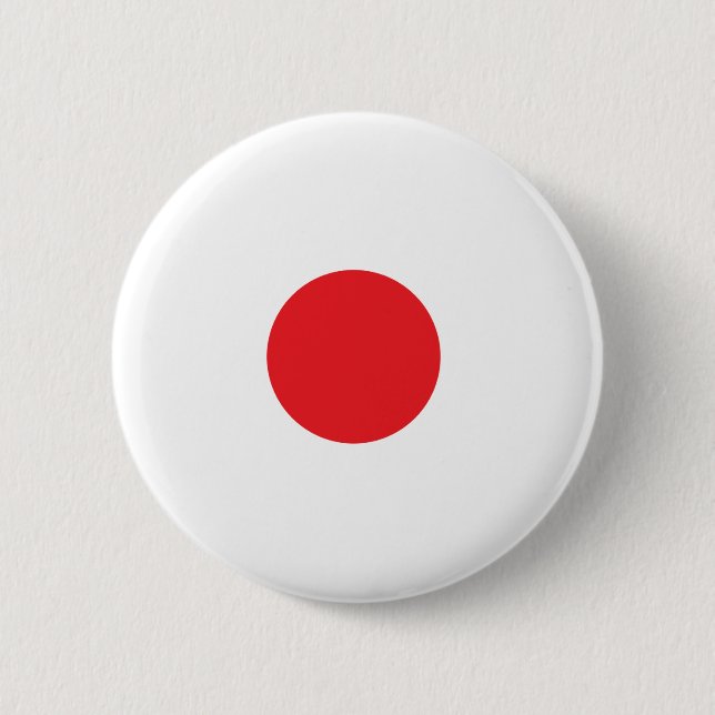 Macaron Rond 5 Cm Bouton japonais de drapeau (Devant)