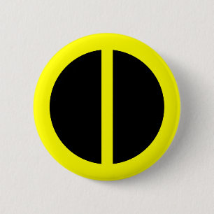 Macaron Rond 5 Cm Bouton jaune d'égalité