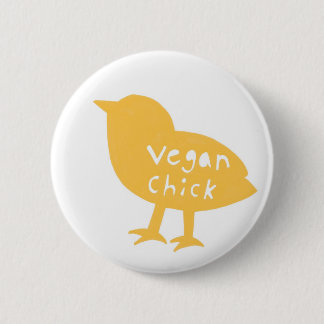 Macaron Rond 5 Cm Bouton (jaune) végétalien de poussin
