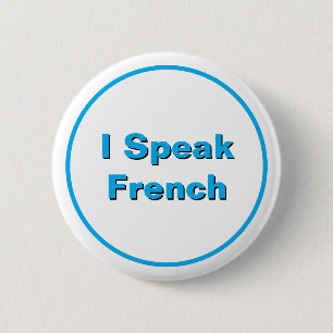Macaron Rond 5 Cm Bouton Je Parle Français