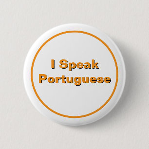 Macaron Rond 5 Cm Bouton Je parle portugais