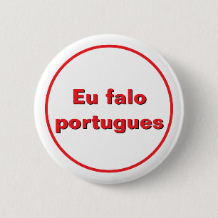 Macaron Rond 5 Cm Bouton Je parle portugais