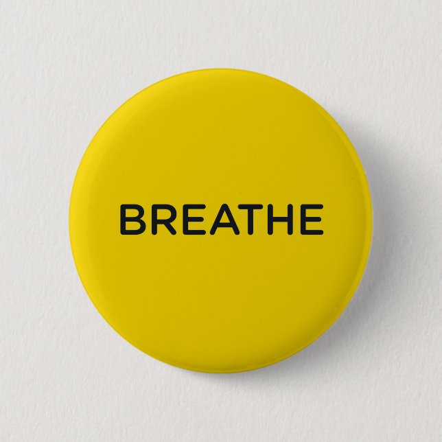 Macaron Rond 5 Cm Bouton Jen Sincero Breathe (Devant)