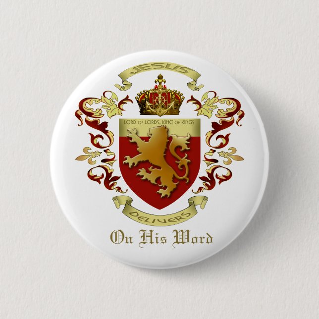 Macaron Rond 5 Cm Bouton Jésus livre (Devant)