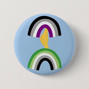Macaron Rond 5 Cm Bouton Joint Aroace Rainbows
