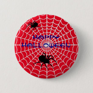 Macaron Rond 5 Cm Bouton Joyeux Halloween Spider Pin