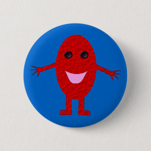 Macaron Rond 5 Cm Bouton Joyeux Raisin Rouge