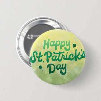 Macaron Rond 5 Cm Bouton Joyeux St. Patrick's Day Pin