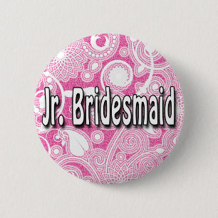 Macaron Rond 5 Cm Bouton : Jr. Bridesmaid