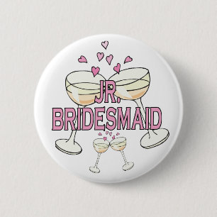 Macaron Rond 5 Cm Bouton : Jr. Bridesmaid