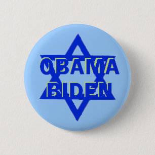 Macaron Rond 5 Cm Bouton JUIF d'Obama JBiden