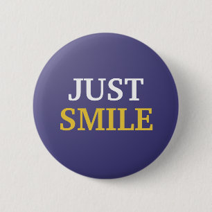Macaron Rond 5 Cm Bouton Juste Sourire