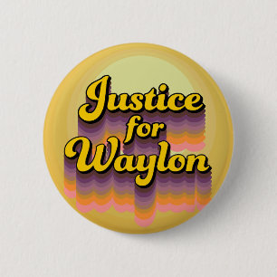 Macaron Rond 5 Cm Bouton Justice Pour Waylon Cuevas