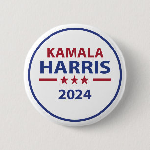 Macaron Rond 5 Cm Bouton Kamala Harris 2024