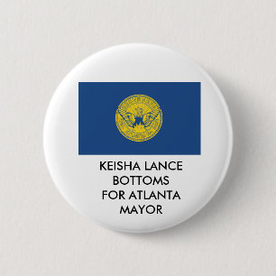 MACARON ROND 5 CM BOUTON KEISHA LANCE POUR ATLANTA MAYOR