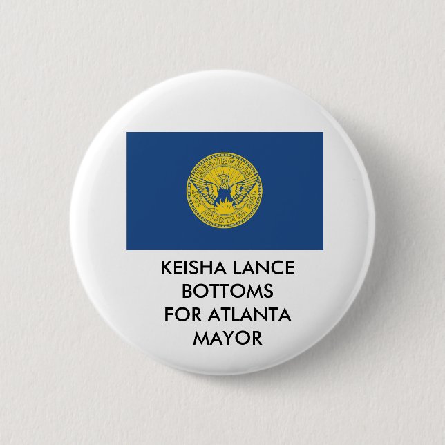 MACARON ROND 5 CM BOUTON KEISHA LANCE POUR ATLANTA MYOR BUTTON (Devant)