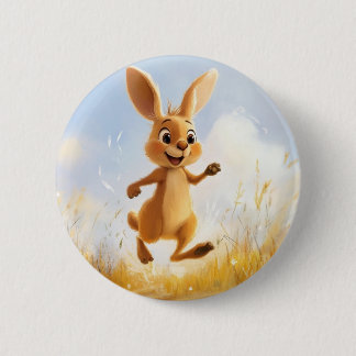 Macaron Rond 5 Cm Bouton Kiki the Bunny