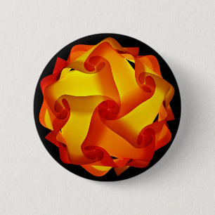Macaron Rond 5 Cm Bouton Lampe orange et jaune