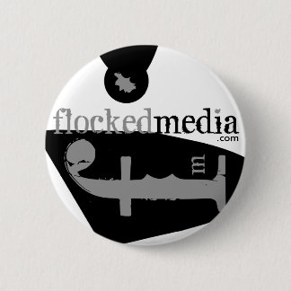 Macaron Rond 5 Cm Bouton latéral gris assemblé de logos de médias