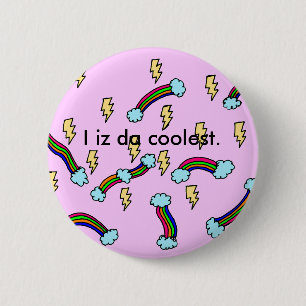 Macaron Rond 5 Cm Bouton le plus cool jamais !