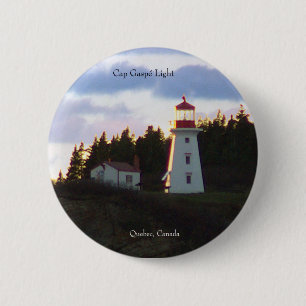 Macaron Rond 5 Cm Bouton léger de Gaspé de casquette