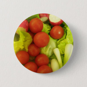 Macaron Rond 5 Cm Bouton Légumes de salade