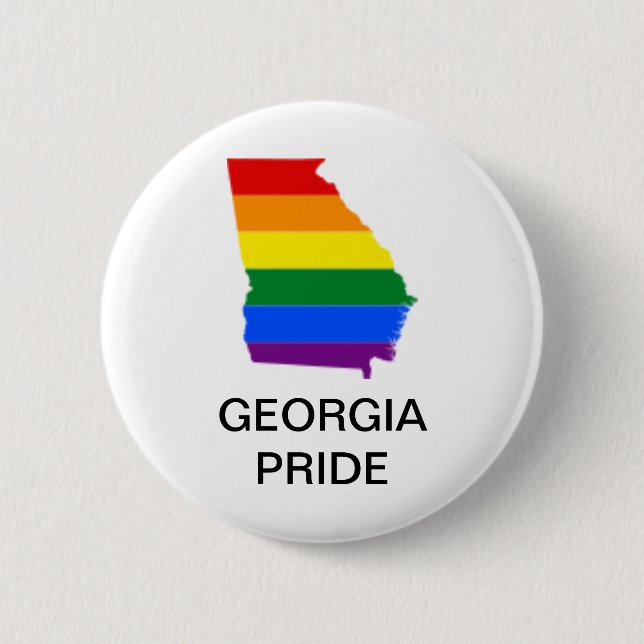 MACARON ROND 5 CM BOUTON LGBTQ GEORGIA FIERTÉ (Devant)