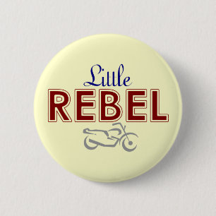 Macaron Rond 5 Cm Bouton Little Rebel