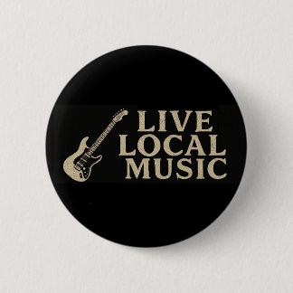 Macaron Rond 5 Cm Bouton Live Local Music