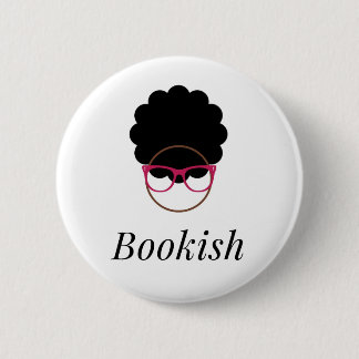 Macaron Rond 5 Cm Bouton livresque de logo d'Afro