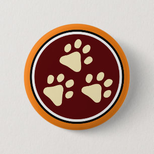 Macaron Rond 5 Cm Bouton Logo 3 paw Tripawds
