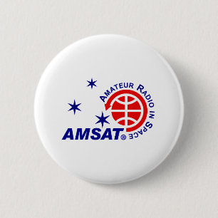 Macaron Rond 5 Cm Bouton Logo AMSAT