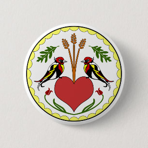 Macaron Rond 5 Cm Bouton - longtemps, sortilège heureux de rapport