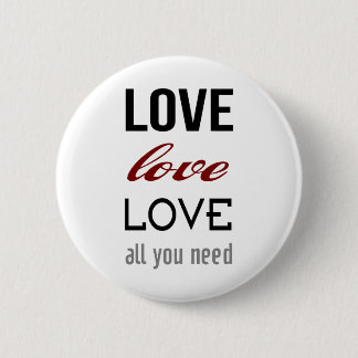 Macaron Rond 5 Cm Bouton Love Is All You Need