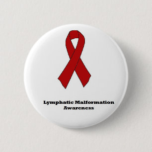 Macaron Rond 5 Cm Bouton lymphatique de conscience de malformation