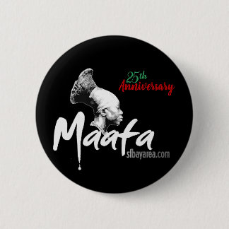 Macaron Rond 5 Cm Bouton Maafa Noir