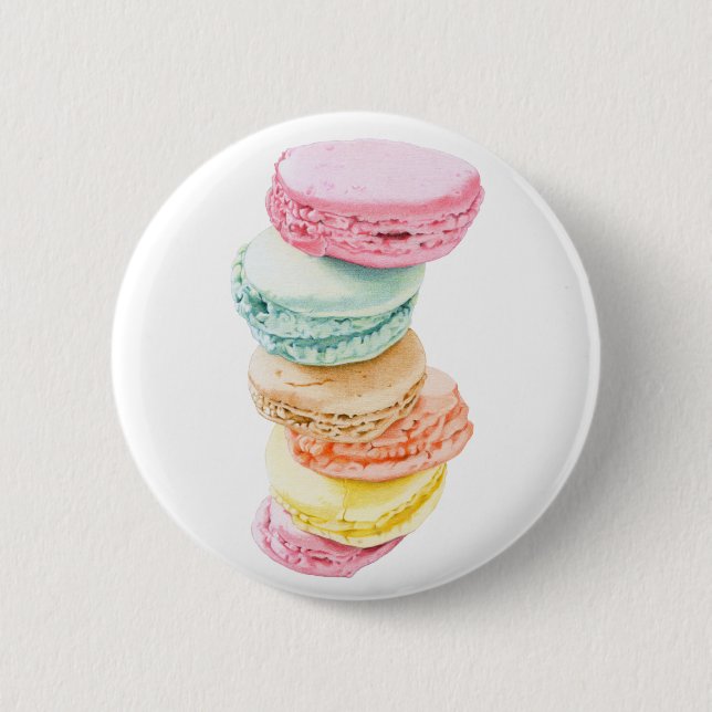 Macaron Rond 5 Cm Bouton Macarons (Devant)