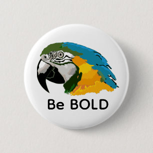 Macaron Rond 5 Cm Bouton Macaw Be Bold