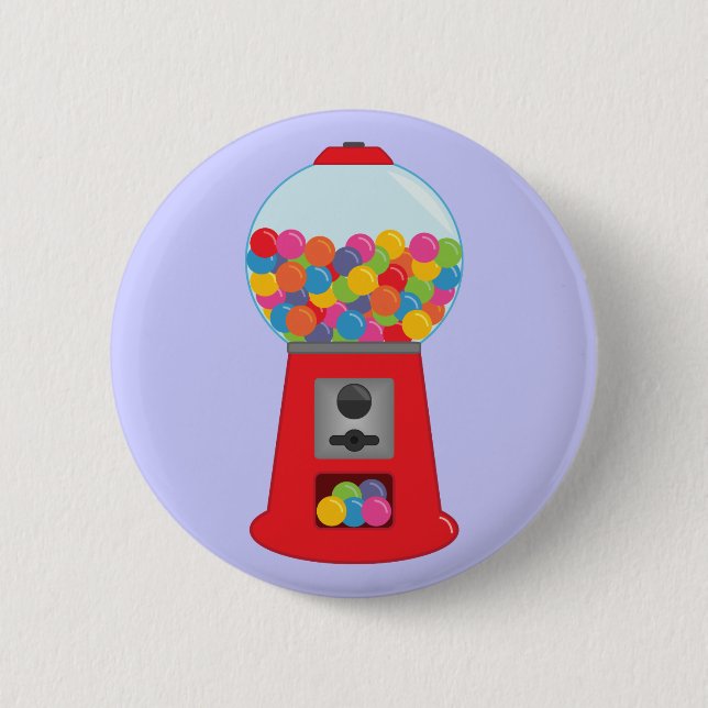 Macaron Rond 5 Cm Bouton Machine à gumball (Devant)