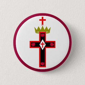 Macaron Rond 5 Cm Bouton maçonnique de société de Rosicrucian
