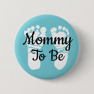 Macaron Rond 5 Cm Bouton Maman à être Baby shower